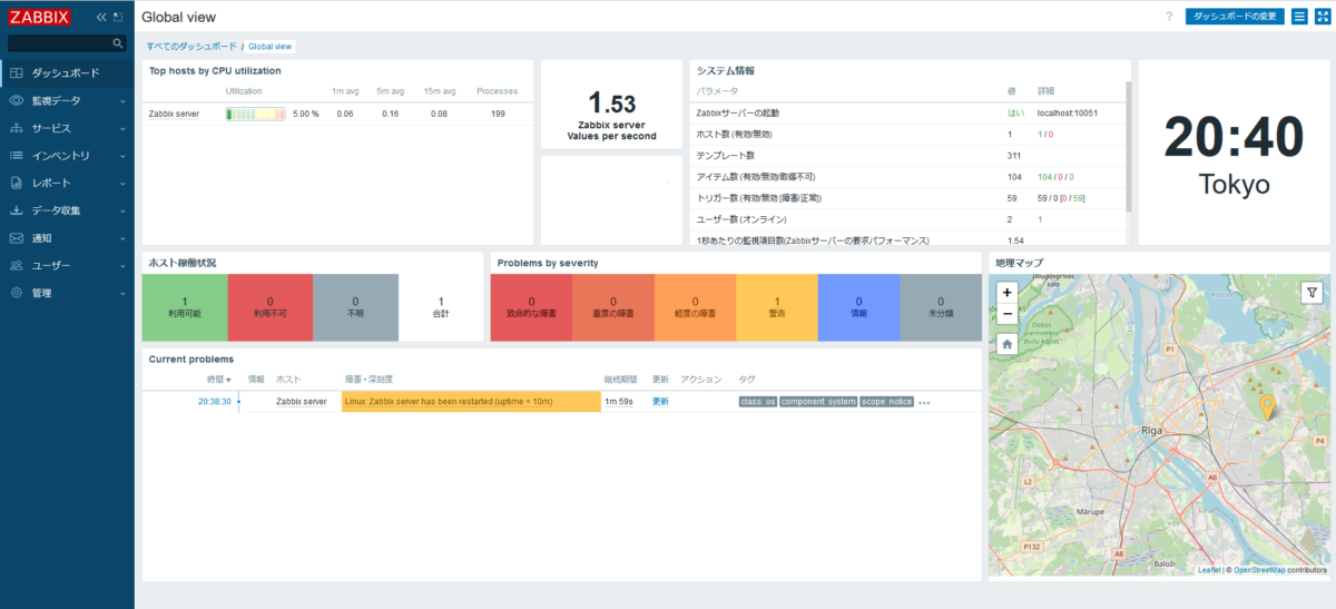 Restart Zabbix Server